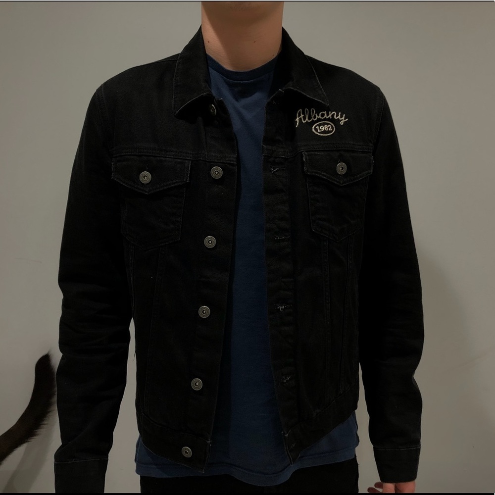 Topman black jean jacket